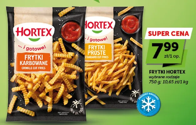 Frytki karbowane Hortex promocja w Groszek