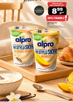 Alpro w stylu skyr o smaku wanilii promocja w Netto