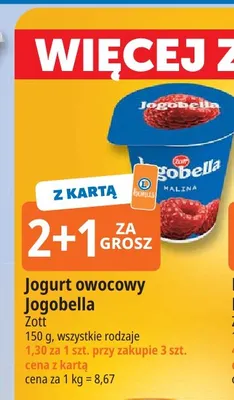 Jogurt owocowy Jogobella promocja w Leclerc