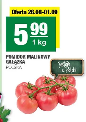 Pomidor malinowy gałązka polski promocja w SPAR