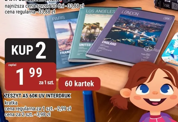 Zeszyt A5 60k UV Interdruk promocja w bi1
