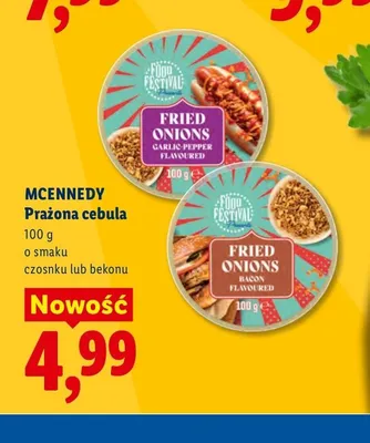 Prażona cebula o smaku bekonu Mcennedy promocja w Lidl
