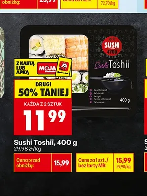Sushi Toshii Sushi 4You promocja w Biedronka