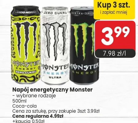 Napój energetyczny Monster Coca-Cola promocja w Market Point