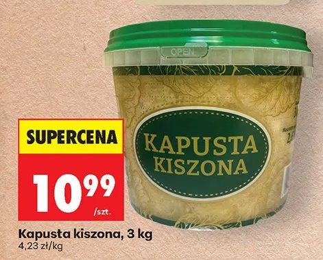 Kapusta kiszona promocja w Biedronka