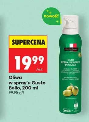 Oliwa w spray'u Gusto Bello promocja w Biedronka
