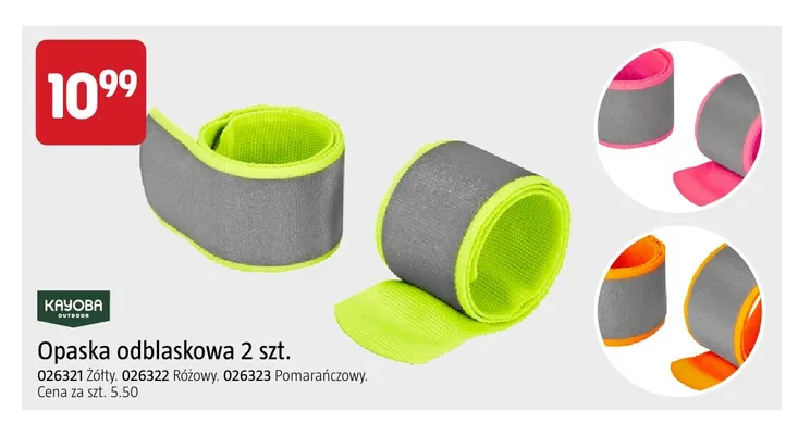 Opaska odblaskowa 2-pak Kayoba Outdoor promocja w Jula