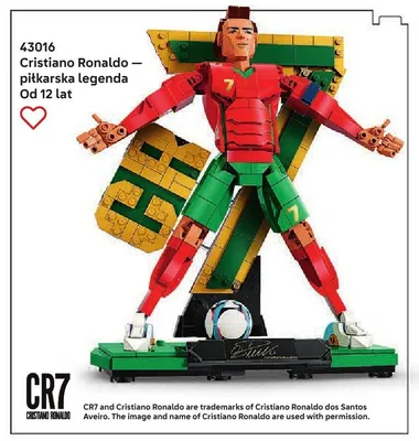 Klocki LEGO Cristiano Ronaldo – piłkarska legenda 43016 promocja w LEGO