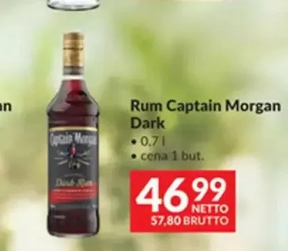 Rum Captain Morgan Dark promocja w Makro