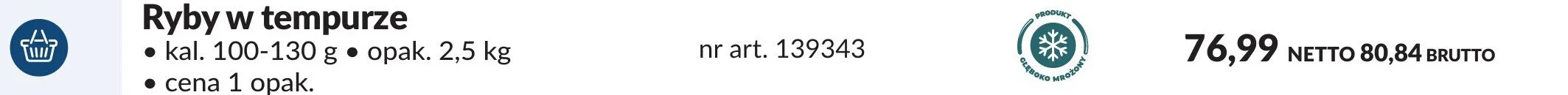 Ryby w tempurze promocja w Makro