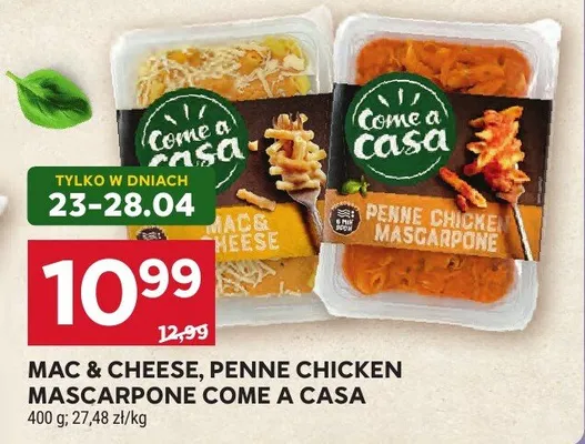 Danie gotowe Mac & Cheese Come a Casa promocja w Stokrotka