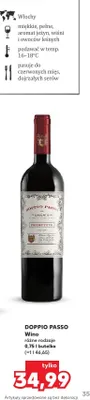 Wino czerwone Doppio Passo Primitivo promocja w Kaufland