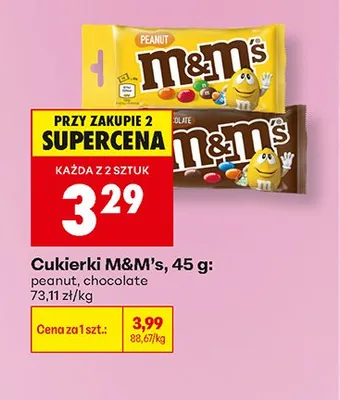Cukierki M&M's peanut promocja w Biedronka