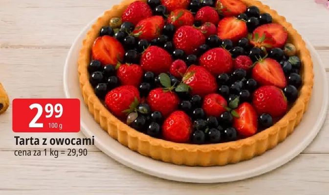 Tarta z owocami promocja w Leclerc