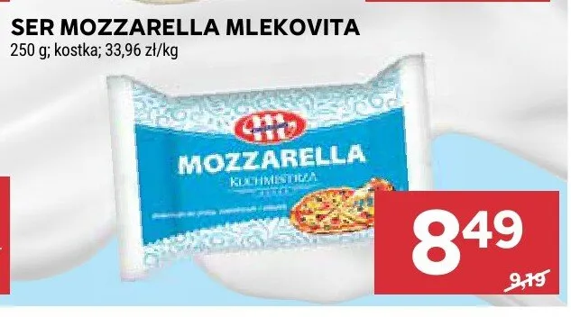 Ser mozzarella promocja w Stokrotka