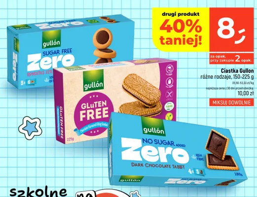 Ciastka Gullón No Sugar Added Zero Dark Chocolate Tablet promocja w Dealz
