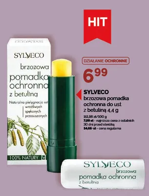 Pomadka ochronna do ust Sylveco brzozowa z betuliną promocja w Ziko Dermo