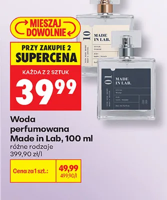 Woda perfumowana Made in Lab promocja w Biedronka