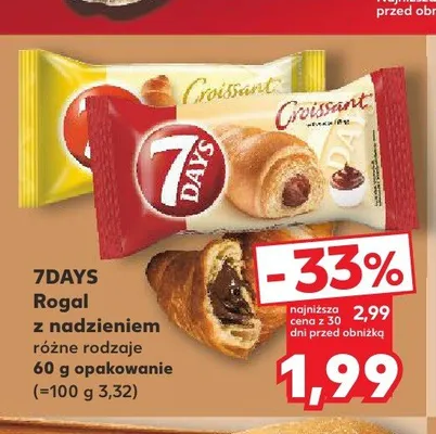 Rogal z nadzieniem 7DAYS promocja w Kaufland