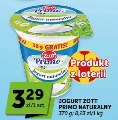 Jogurt naturalny Zott Primo promocja w ABC