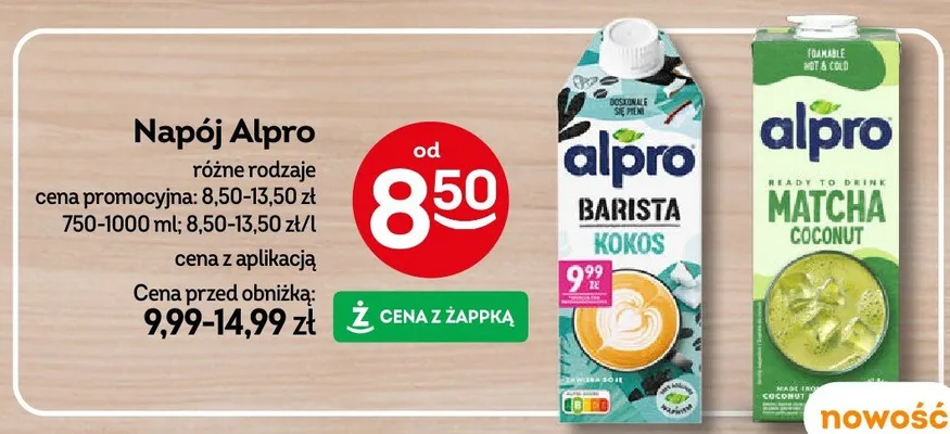 Napój Alpro Matcha Coconut promocja w Żabka