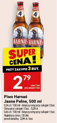 Piwo Harnaś Jasne Pełne promocja w Twój Market