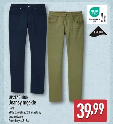 Jeansy męskie UP2FASHION promocja w Aldi