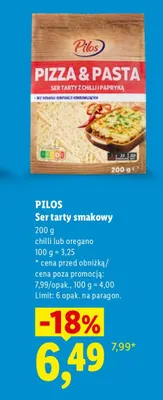 Ser tarty smakowy chilli Pilos promocja w Lidl