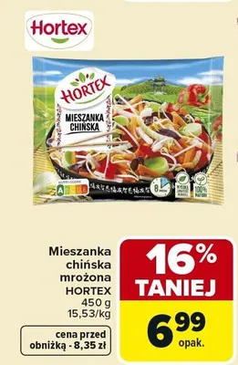 Mieszanka chińska mrożona promocja w Carrefour Market