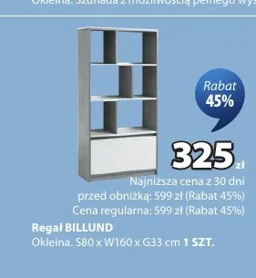 Regał Billund S80 promocja w Jysk