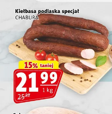 Kiełbasa podlaska specjał Chabura promocja w Prim Market