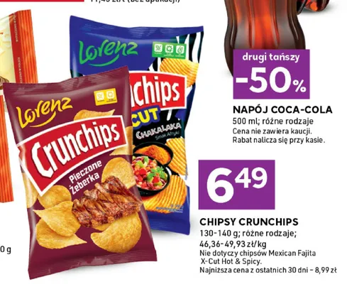 Chipsy Crunchips Pieczone Żeberka promocja w Stokrotka