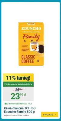 Kawa mielona TCHIBO Eduscho Family 500 g promocja w ERLI