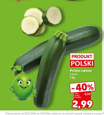 Cukinia polska promocja w Kaufland
