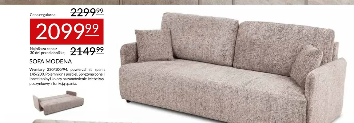 Sofa Modena promocja w Abra Meble