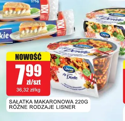 Sałatka makaronowa Lisner promocja w Bingo