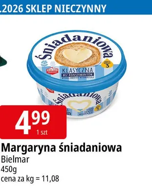 Margaryna Śniadaniowa klasyczna Bielmar promocja w Leclerc