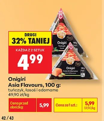 Onigiri tuńczyk Asia Flavours promocja w Biedronka