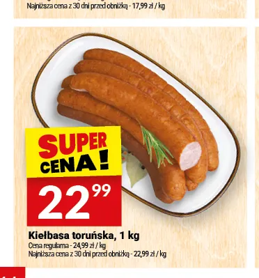 Kiełbasa toruńska Białecki Wędzarnia promocja w Twój Market