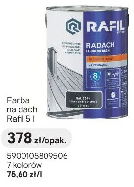 Farba na dach 5l promocja w Castorama