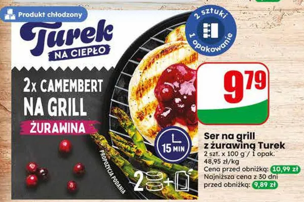 Ser na grill z żurawiną Turek promocja w Dino