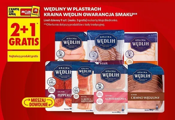 Szynka Kraina Wędlin Gwarancja Smaku promocja w Biedronka