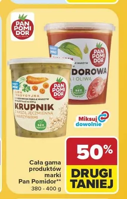 Zupa tradycyjna Krupnik Pan Pomidor promocja w Carrefour