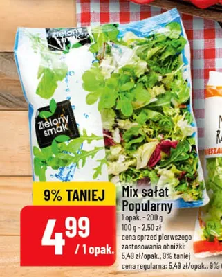 Mix sałat Popularny promocja w POLOmarket