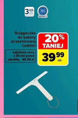 Ściągaczka do kabiny prysznicowej Cabino Leifheit promocja w Carrefour