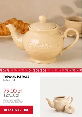 Dzbanek Isernia beżowy 1 l promocja w Homla