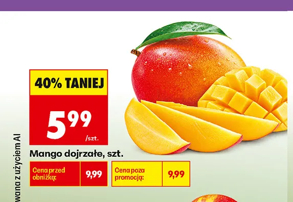 Mango dojrzałe promocja w Biedronka