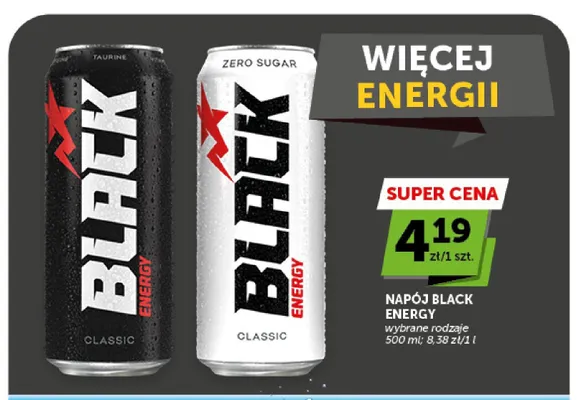 Napój energetyczny Black Energy Classic promocja w Euro Sklep