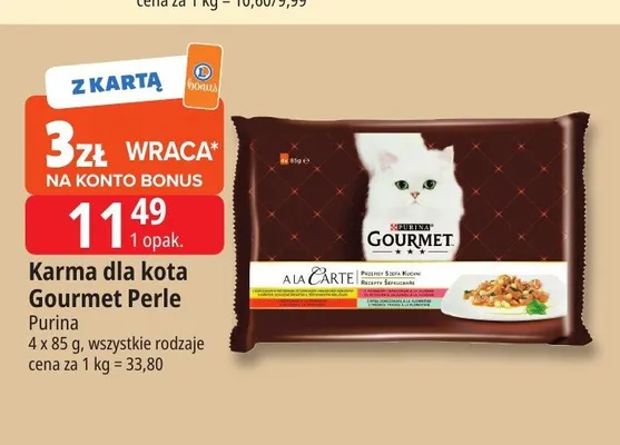 Karma dla kota Gourmet Perle 4-pak promocja w Leclerc