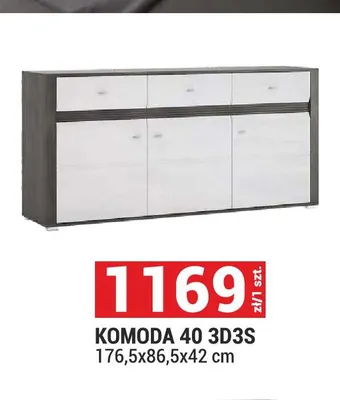 Komoda Komoda 40 3D3S promocja w Merkury Market
